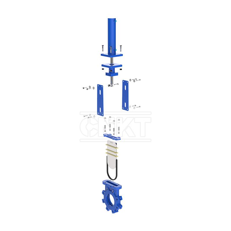 Two-way sealed quincunx liquid knife gate valve