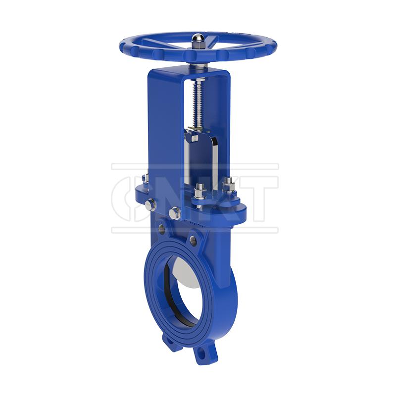 Double-way seal - clamp stem manual knife gate valve