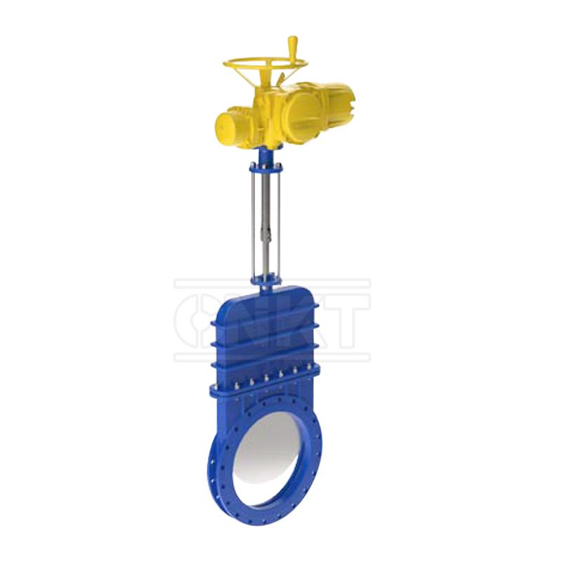 Electric dark plate one-way sealing gate valve